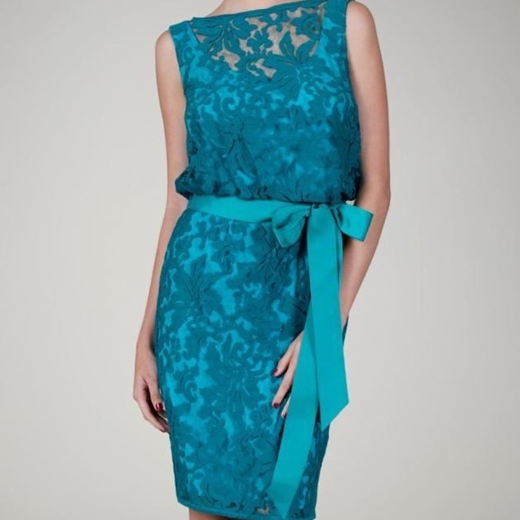 Tadashi Shoji Dresses & Skirts - Tadashi Shoji Royal Blue Lace Overlay Dress